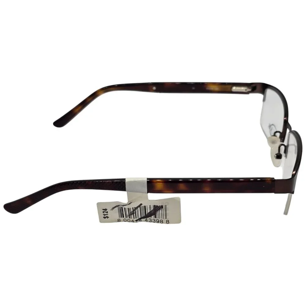 Oscar de la Renta OSM837WM Eyeglass Frames Semi Matte Brown 53-18-140 Half‎ Rim
